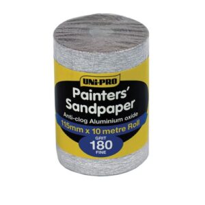 SAND PAPER FINE 115MM X 10M P180